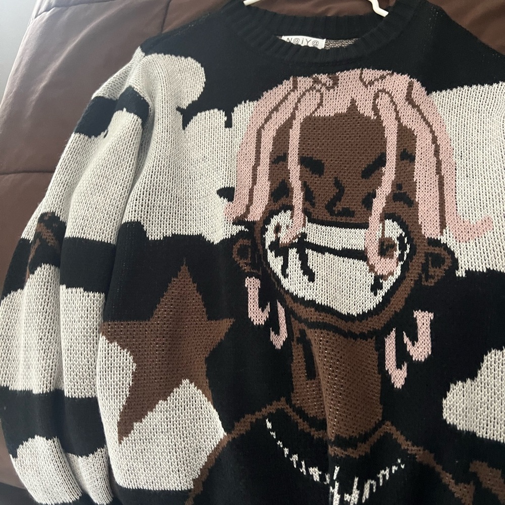 Oversized Patterned Sweater - image 2